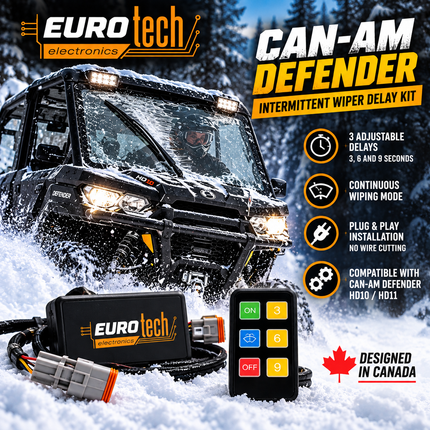 Compatible With Can Am Defender/Maverick Intermittent Wiper Control — 3 Speeds
