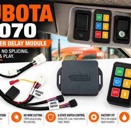 Kubota L6070 Rear Wiper Intermittent Control (2025-2026)