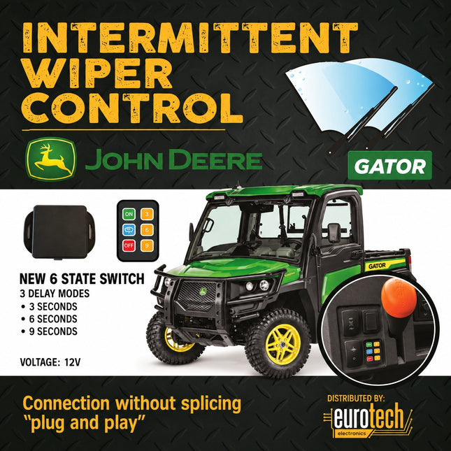 John Deere Gator intermittent wiper control kit