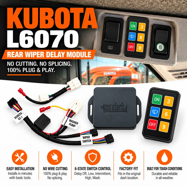 Compatible With Kubota L6070 Rear Wiper Intermittent Control (2025-2026)