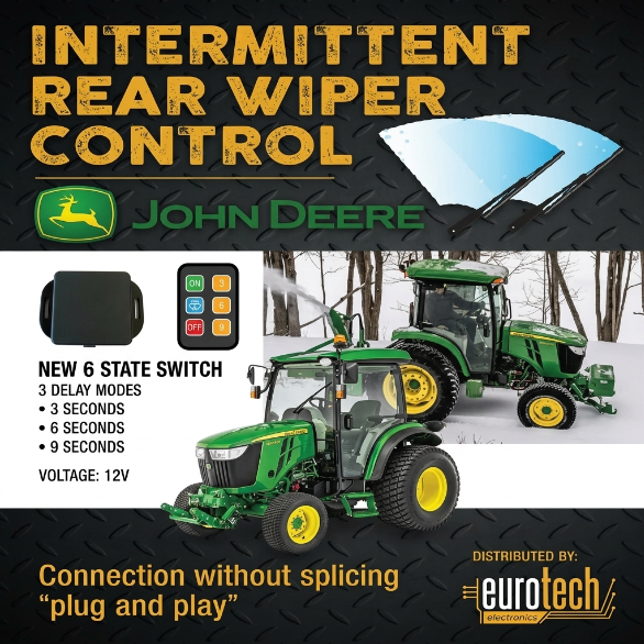 John Deere Rear Wiper Intermittent Control — 3000/4000 Series (2006–2026)