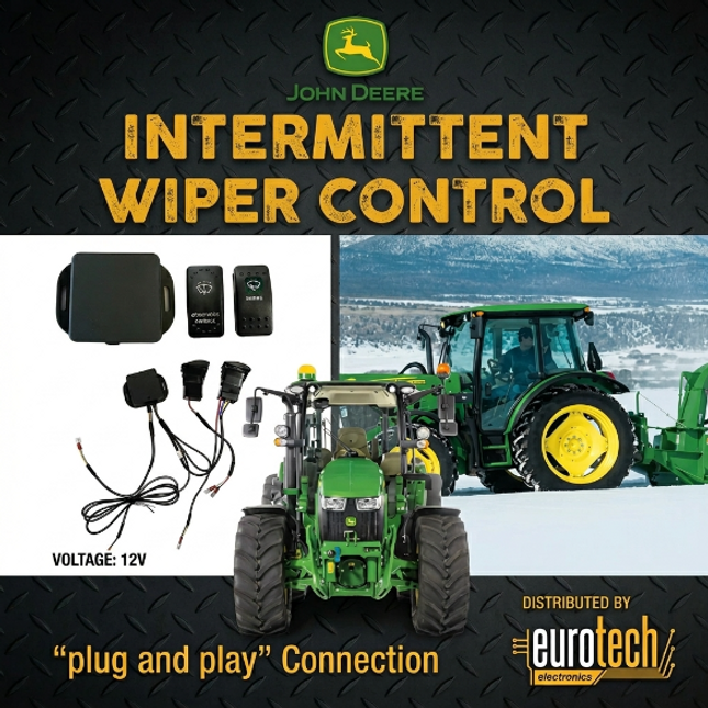 Commande d'essuie-glace arrière intermittent John Deere — Série 5000 (2012-2024)