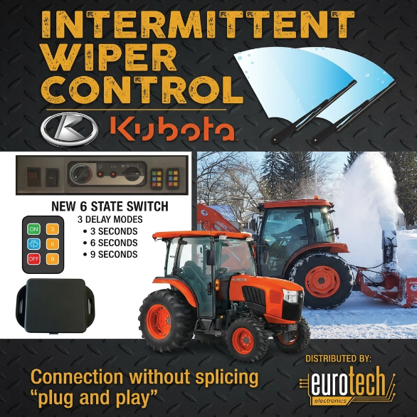 Kubota Intermittent Wiper Module — L, LX, MX, B & M4 Series